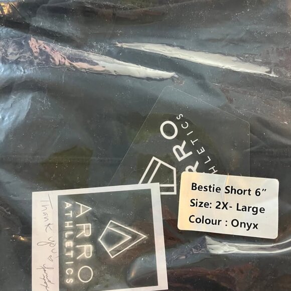 Arro Athletics Bestie Short 6" in Onyx - size 2x - Picture 2 of 5